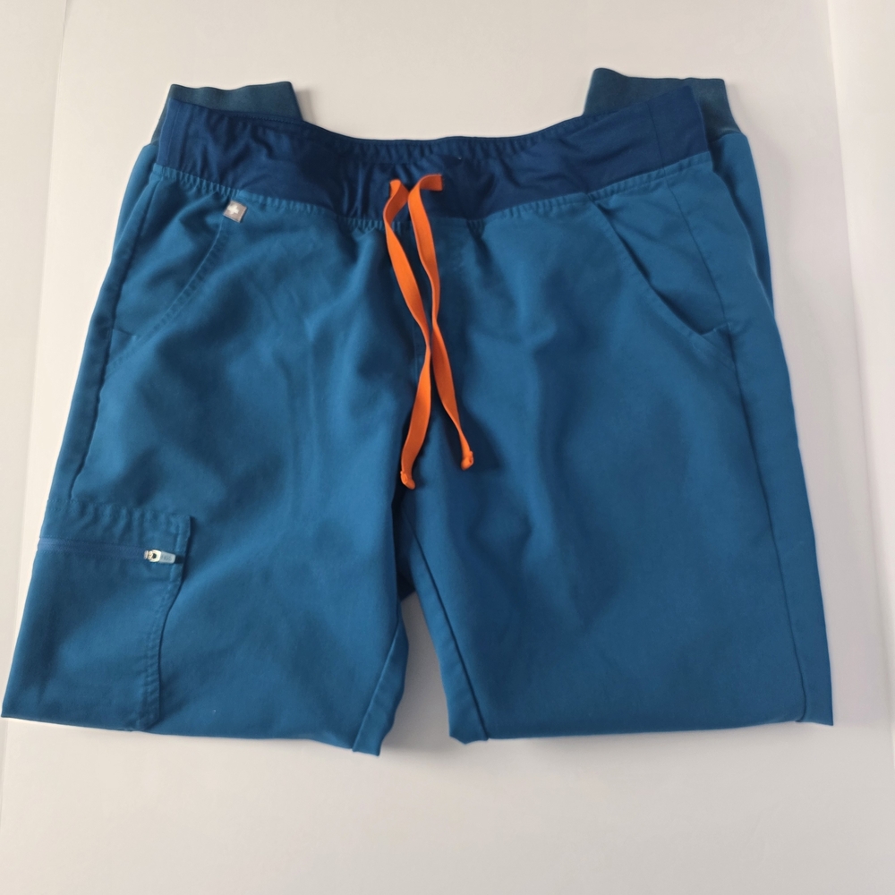 Figs Women’s Zamora Jogger Scrub Pants Size M Alps Blue W18SW2005 PO 1652